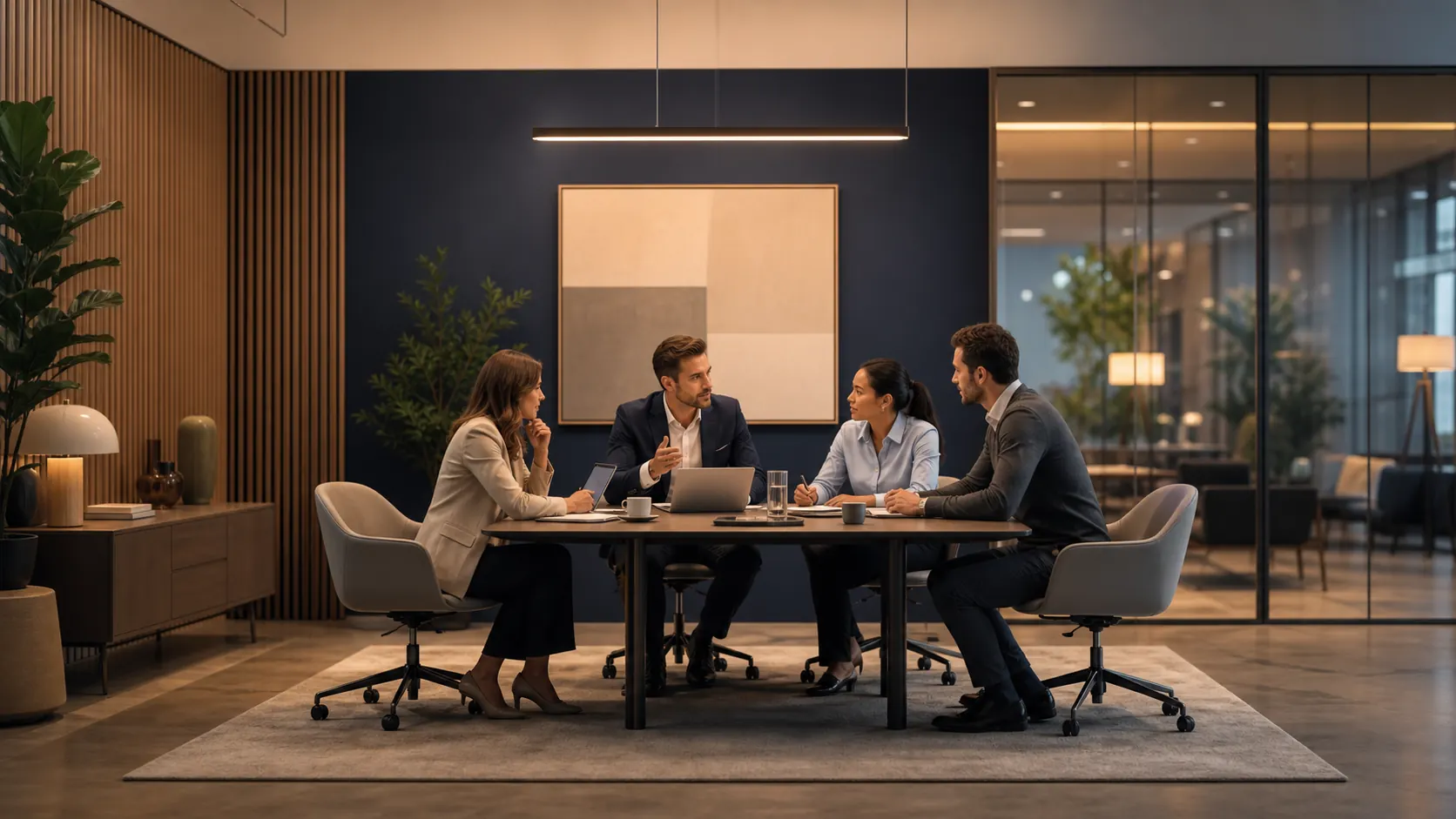 Enterprise sales team working with LEO