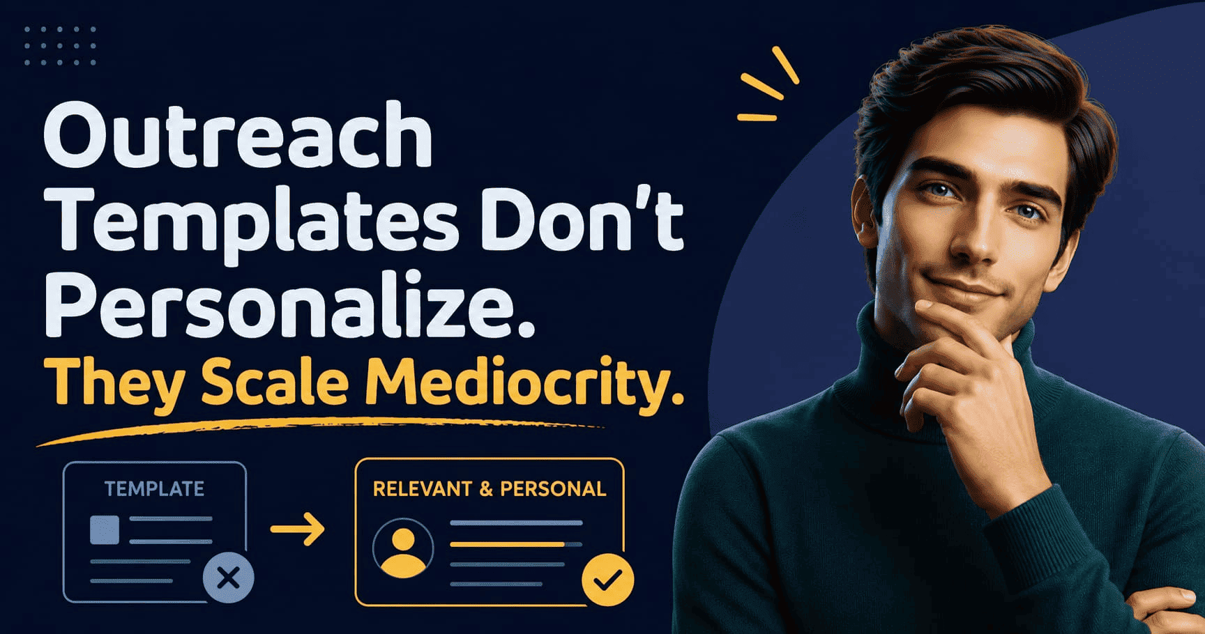 Outreach templates don’t personalize : they scale mediocrity
