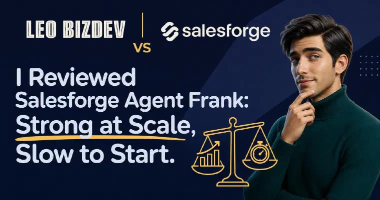 Agent Frank review balancing scale, setup time, cost and fit