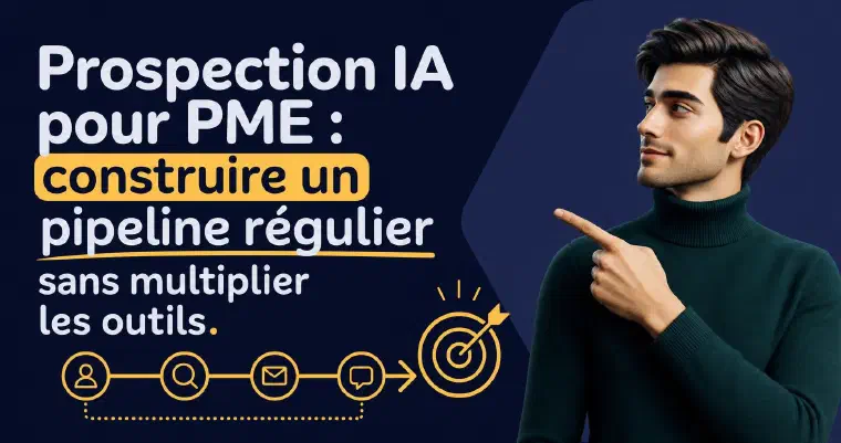 Dirigeant présentant un pipeline de prospection IA régulier