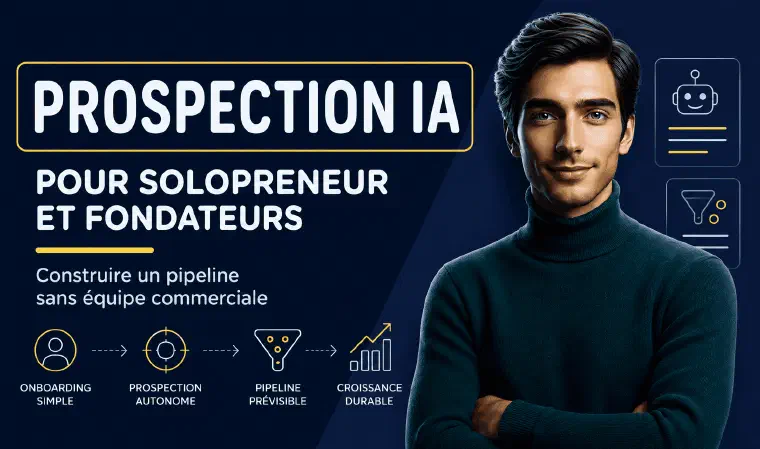 Prospection IA pour solopreneurs et fondateurs : construire un pipeline sans équipe commerciale, de l’onboarding à la croissance durable